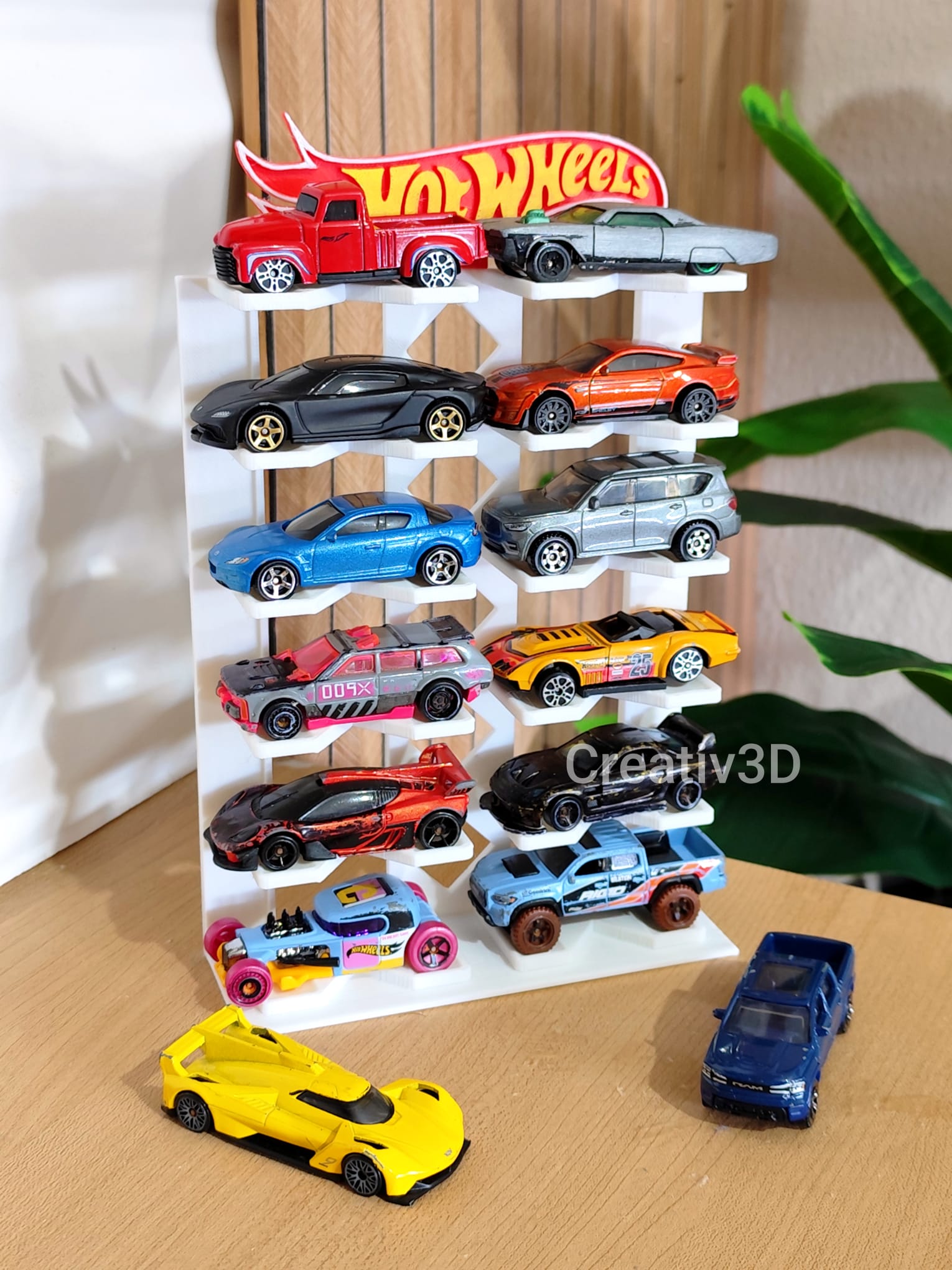 Suporte Organizador expositor vitrine para Carrinhos Colecionáveis Hot Wheels brinquedo