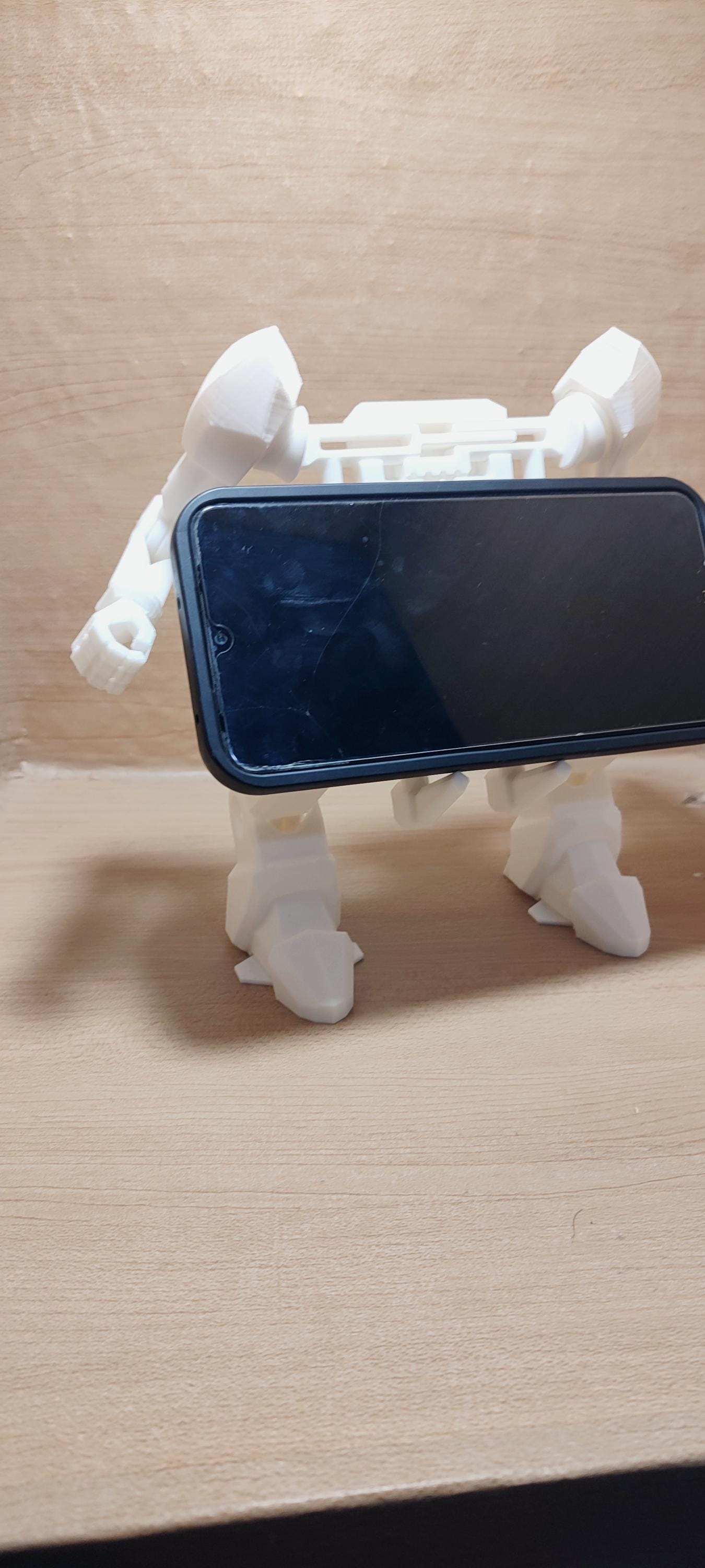 Suporte Robótico "Exo-Armour": O Guardião do Seu Smartphone!