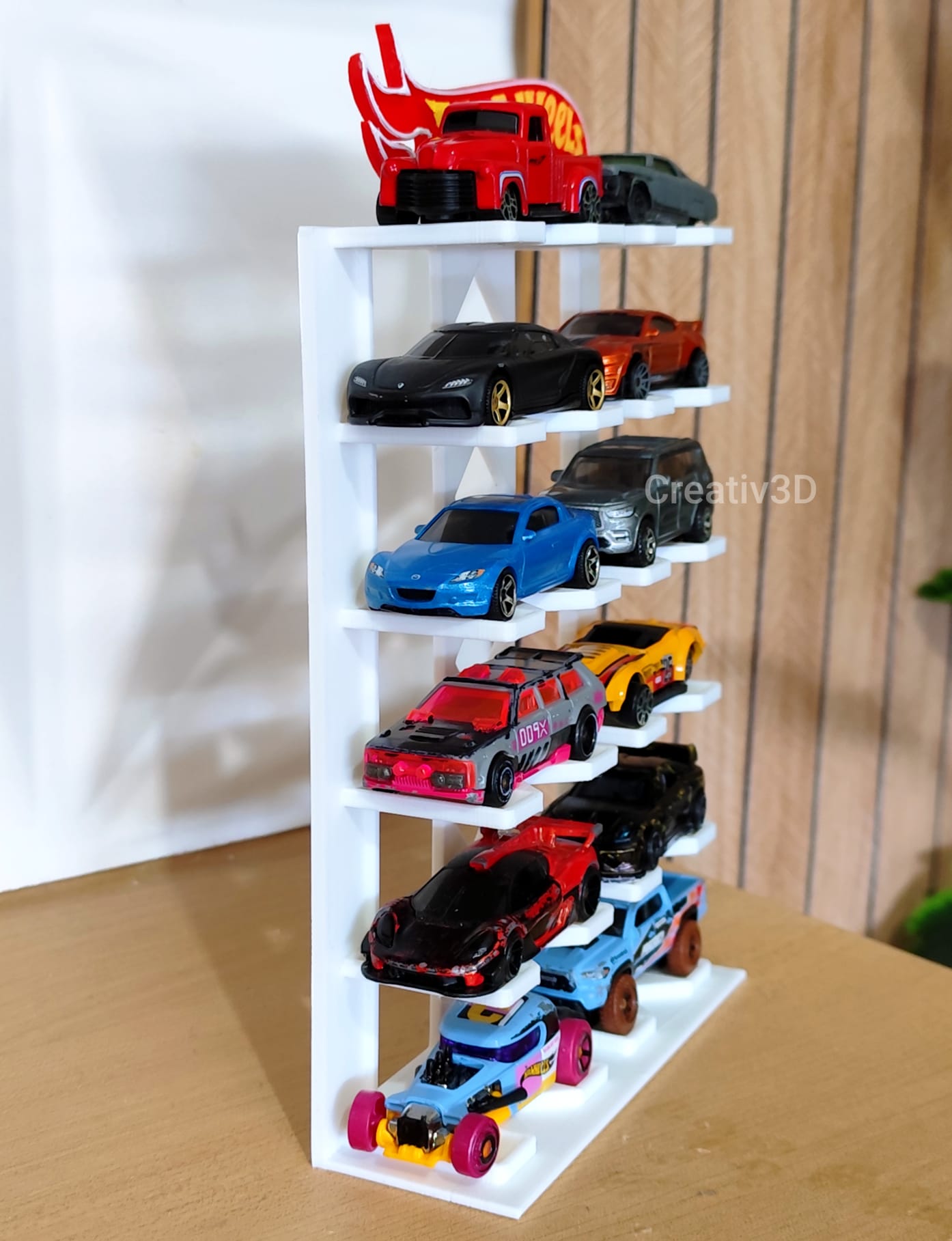 Suporte Organizador expositor vitrine para Carrinhos Colecionáveis Hot Wheels brinquedo