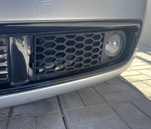 Grelha honeycomb RS Style lado esquerdo Audi A3 8L Facelift polímero técnico preto matte