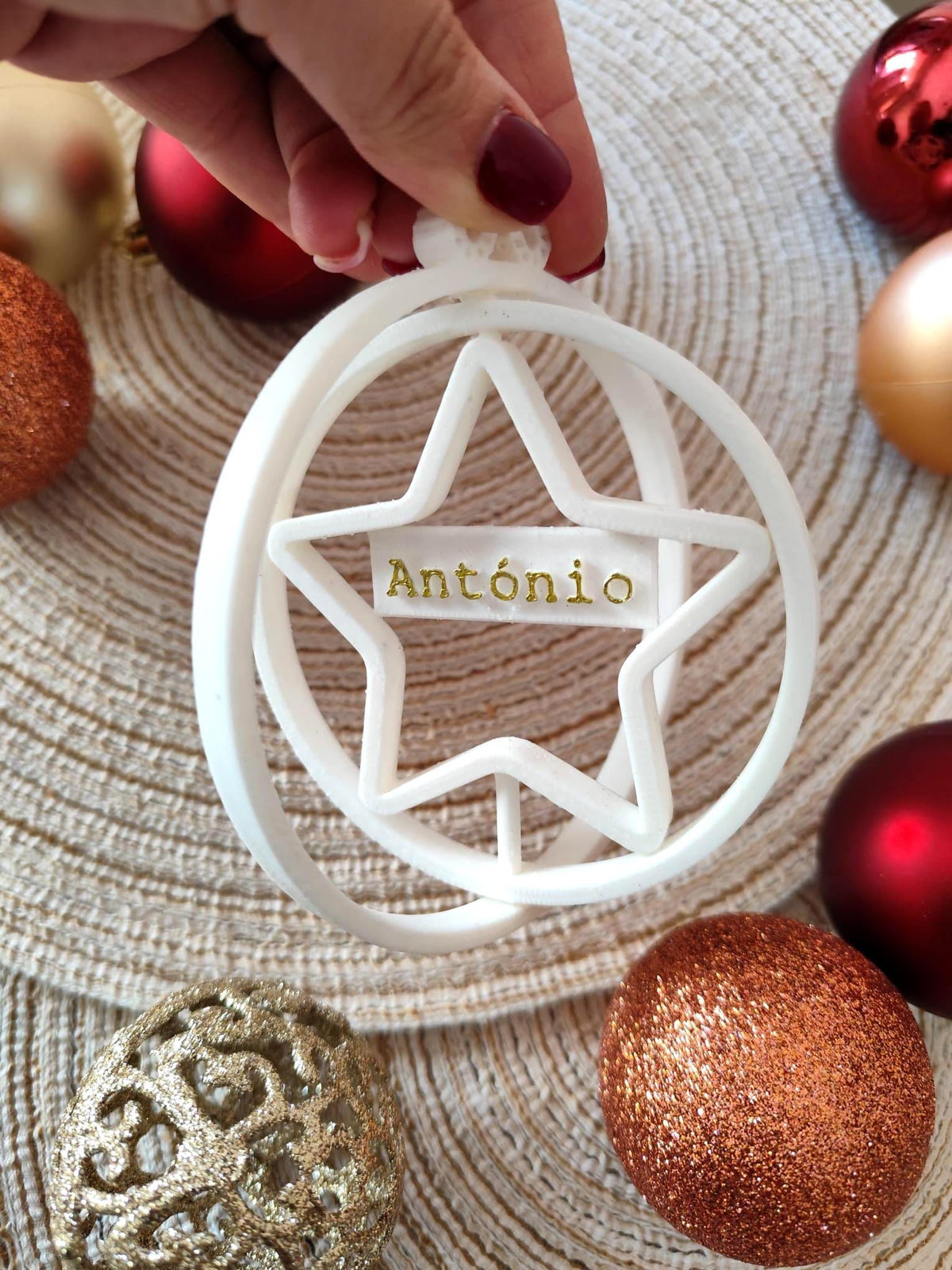 Bolas de Natal Personalizadas com nome - Creativ 3D