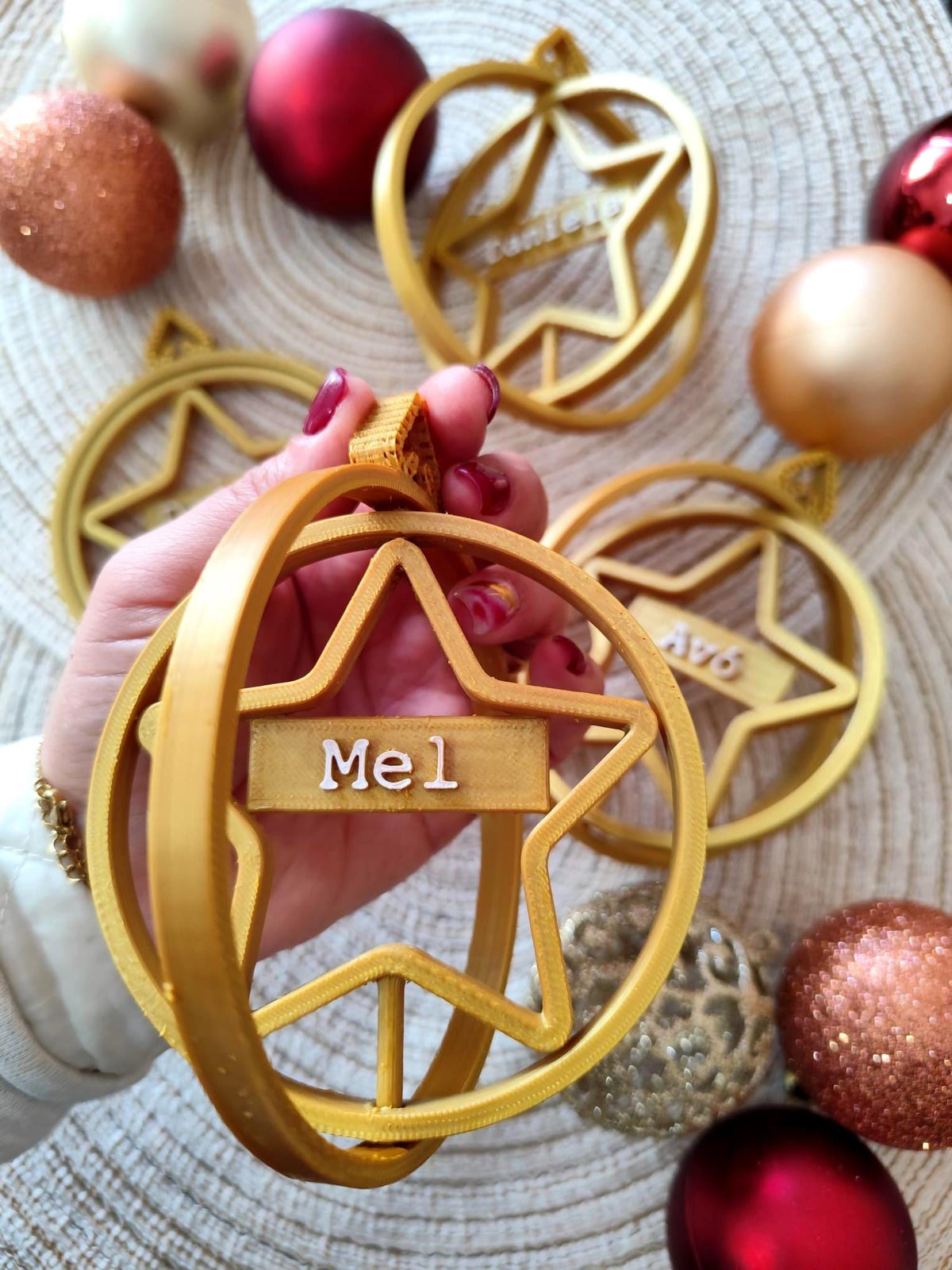 Bolas de Natal Personalizadas com nome - Creativ 3D