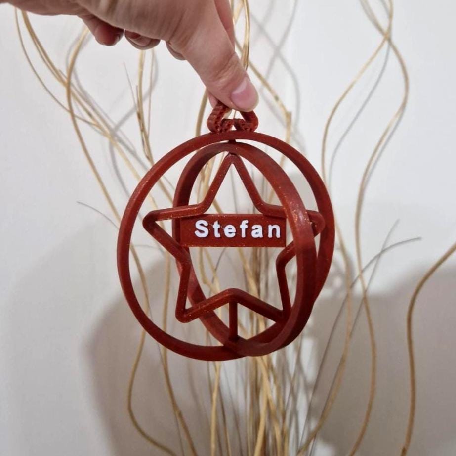 Bolas de Natal Personalizadas com nome - Creativ 3D