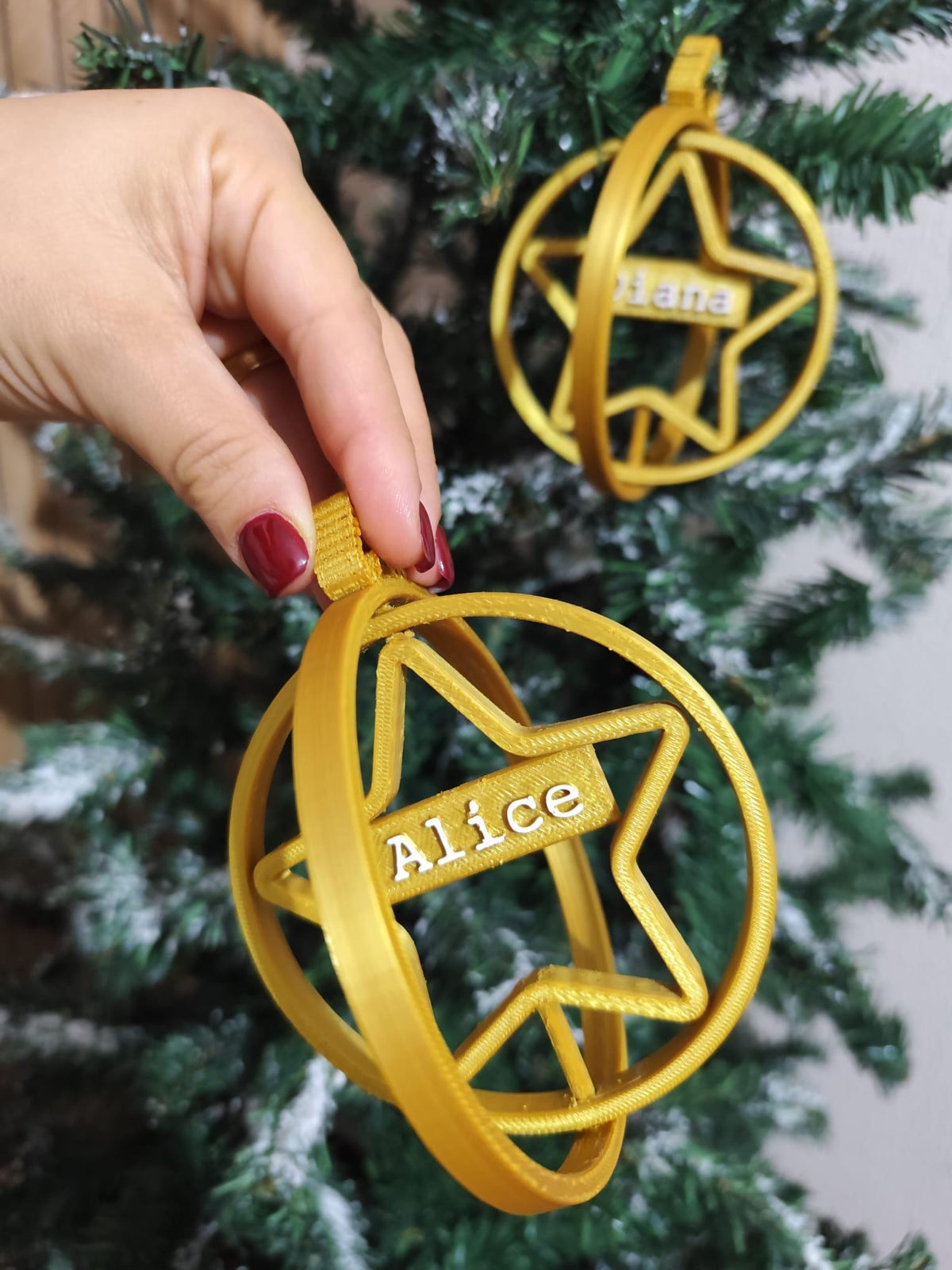 Bolas de Natal Personalizadas com nome - Creativ 3D