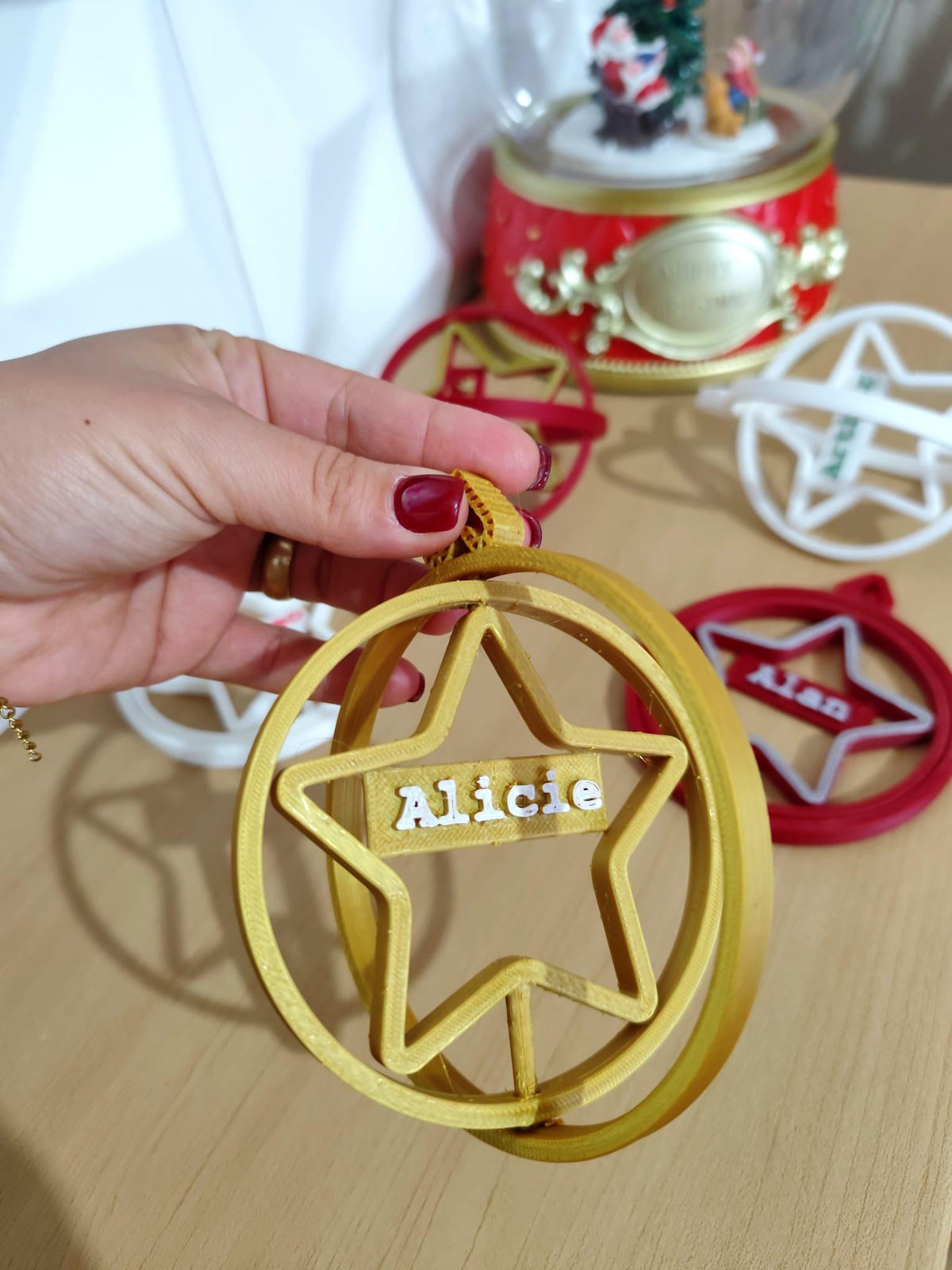 Bolas de Natal Personalizadas com nome - Creativ 3D