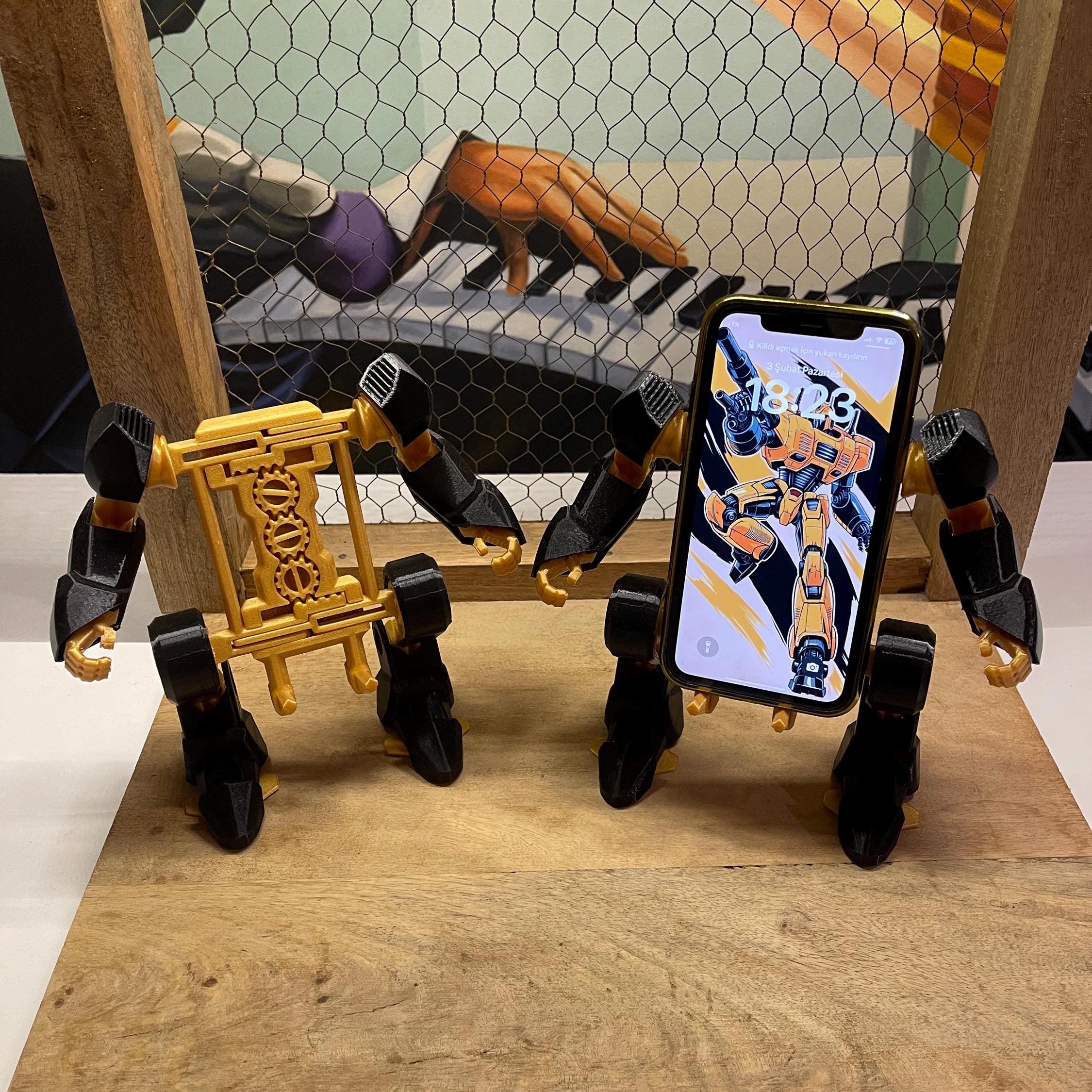 Suporte Robótico "Exo-Armour": O Guardião do Seu Smartphone!