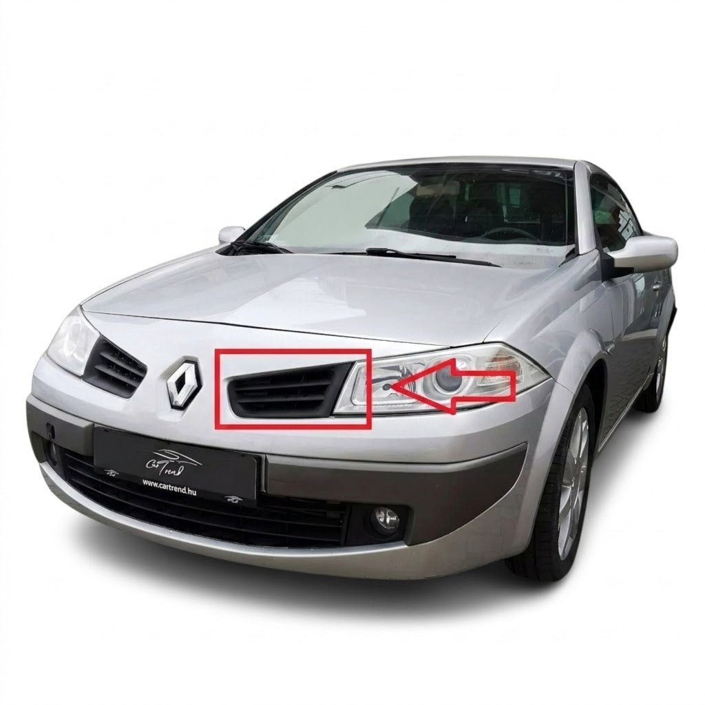 Grelha Frontal Superior Renault Megane II - Kit 2 grelhas Alta Qualidade - Creativ 3D