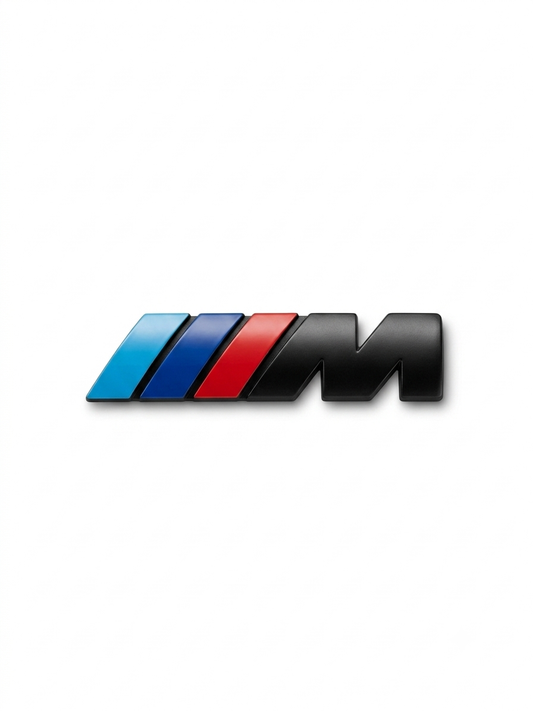 BMW ///M Badge — Emblema Traseiro | Preto Matte ou Cromado
